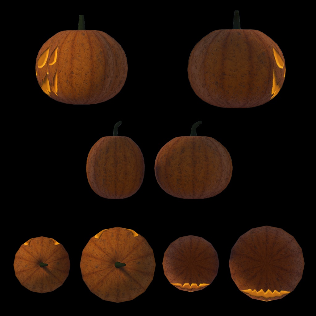 【¥0】光るジャックオーランタン Jack-o'-Lantern △824