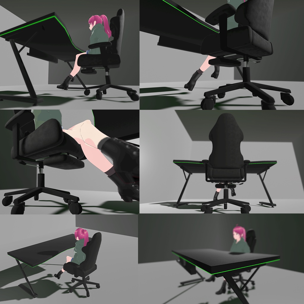 <Gaming Room Series> ゲーミングデスク/ゲーミングチェア(おまけ有)