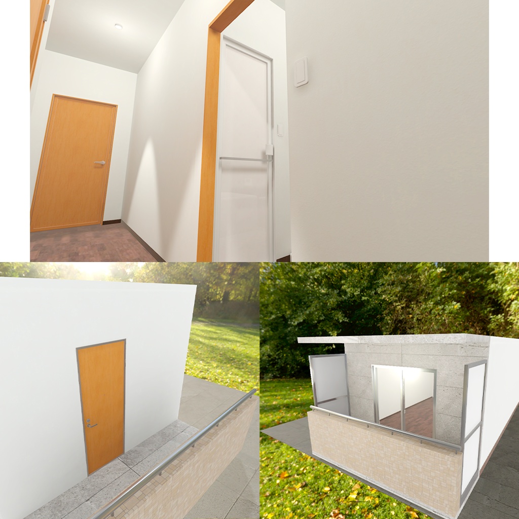 <Apartment>カスタムOK!マテリアル自由! 1Kアパート1室【Japanese-style Apartment room】