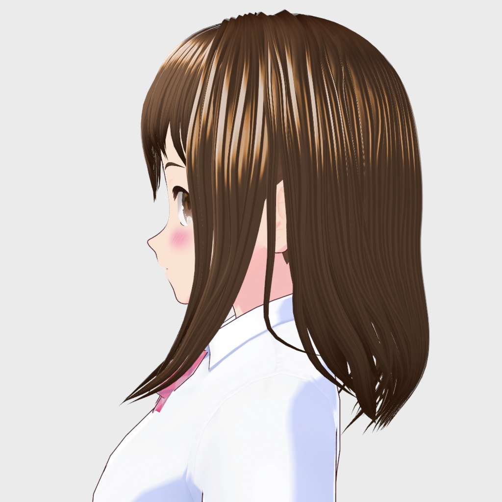 【正式版対応】VRoid へアプリセット セミロングヘア