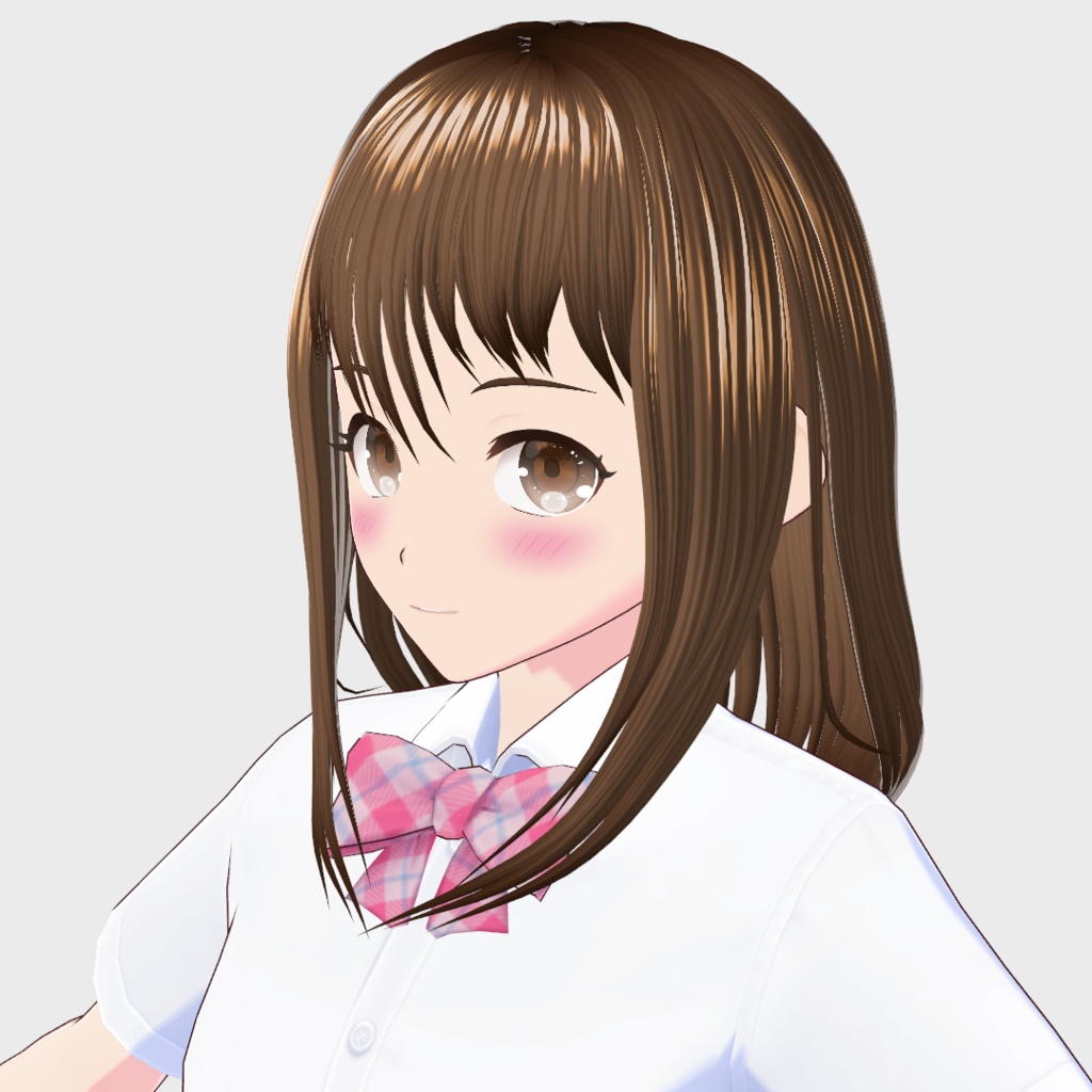 【正式版対応】VRoid へアプリセット セミロングヘア