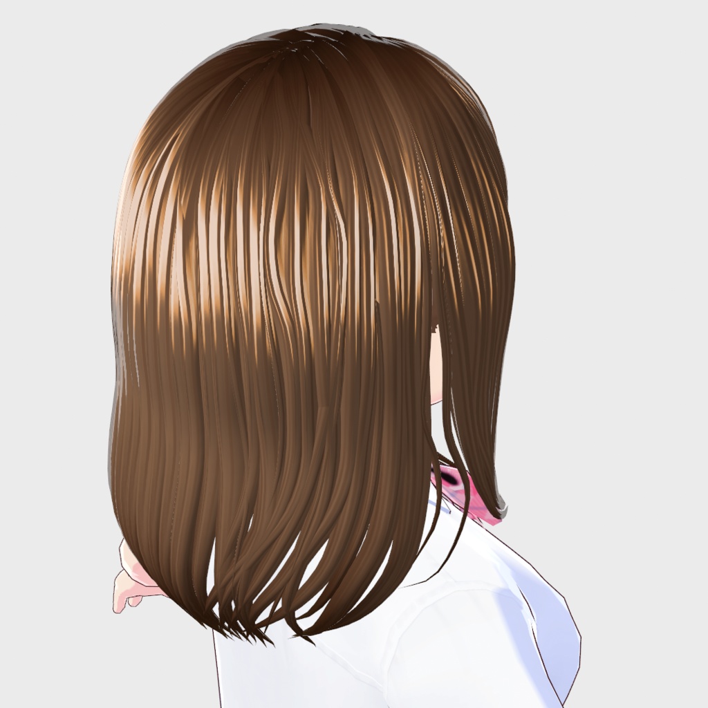 【正式版対応】VRoid へアプリセット セミロングヘア