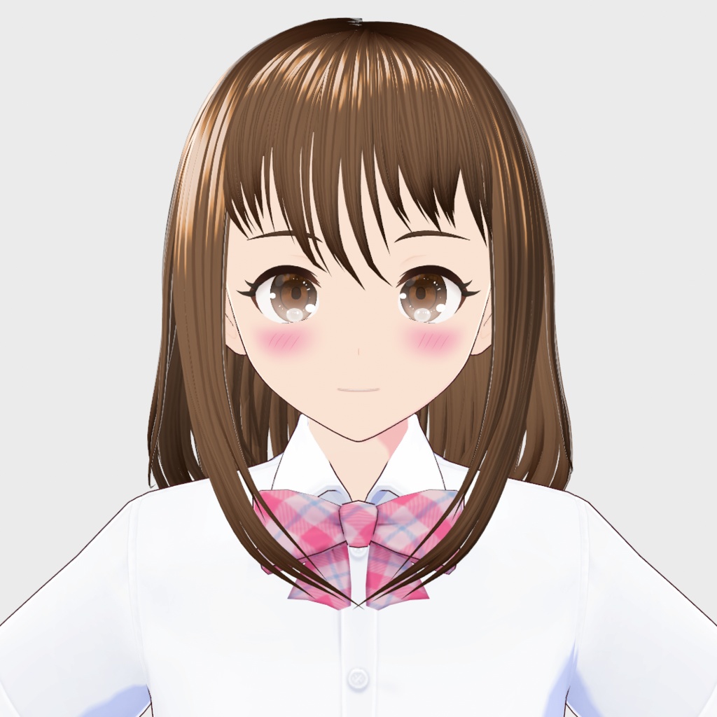 【正式版対応】VRoid へアプリセット　セミロングヘア