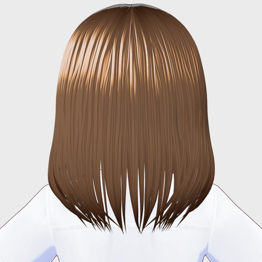 【正式版対応】VRoid へアプリセット セミロングヘア