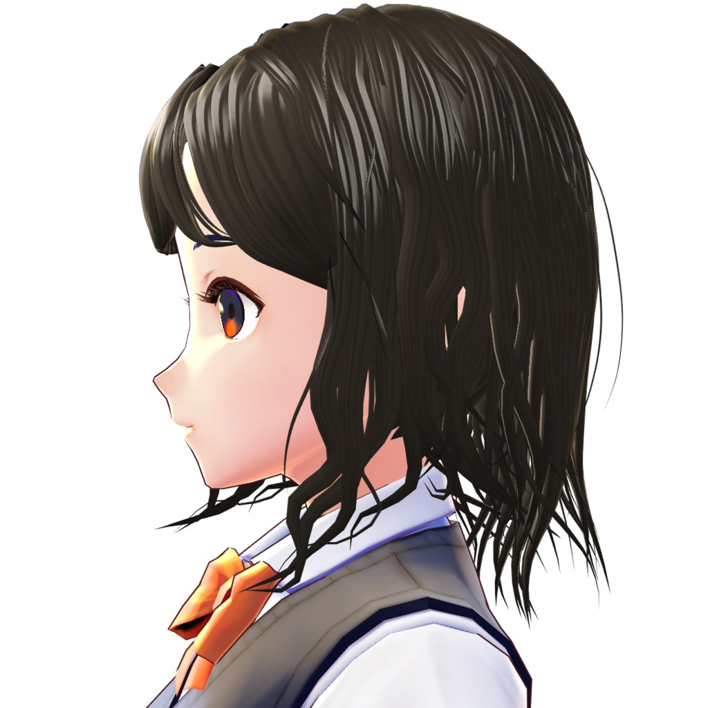VRoid へアプリセット ショートウェーブヘア