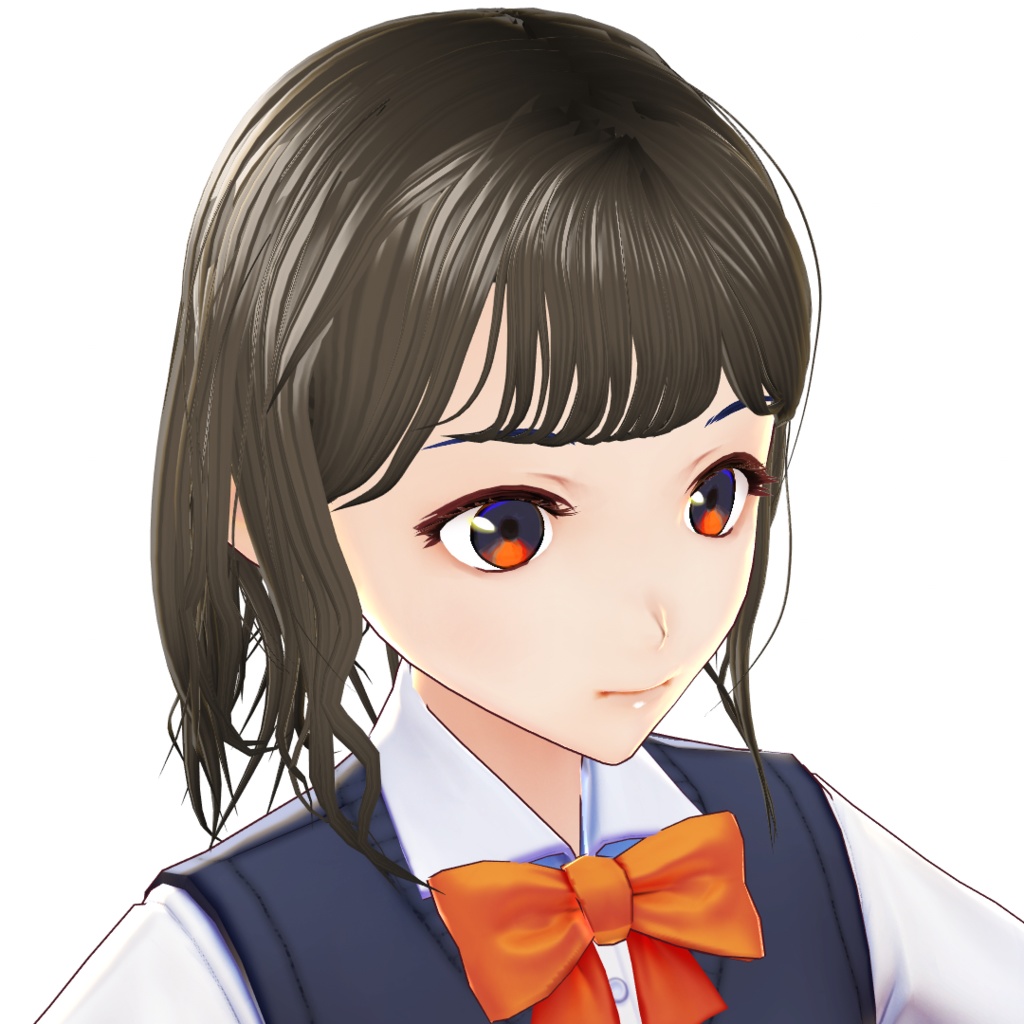 VRoid へアプリセット ショートウェーブヘア