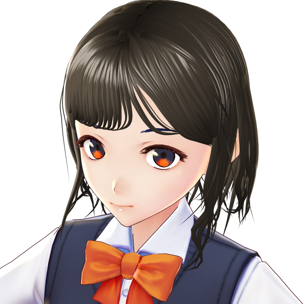 VRoid へアプリセット ショートウェーブヘア