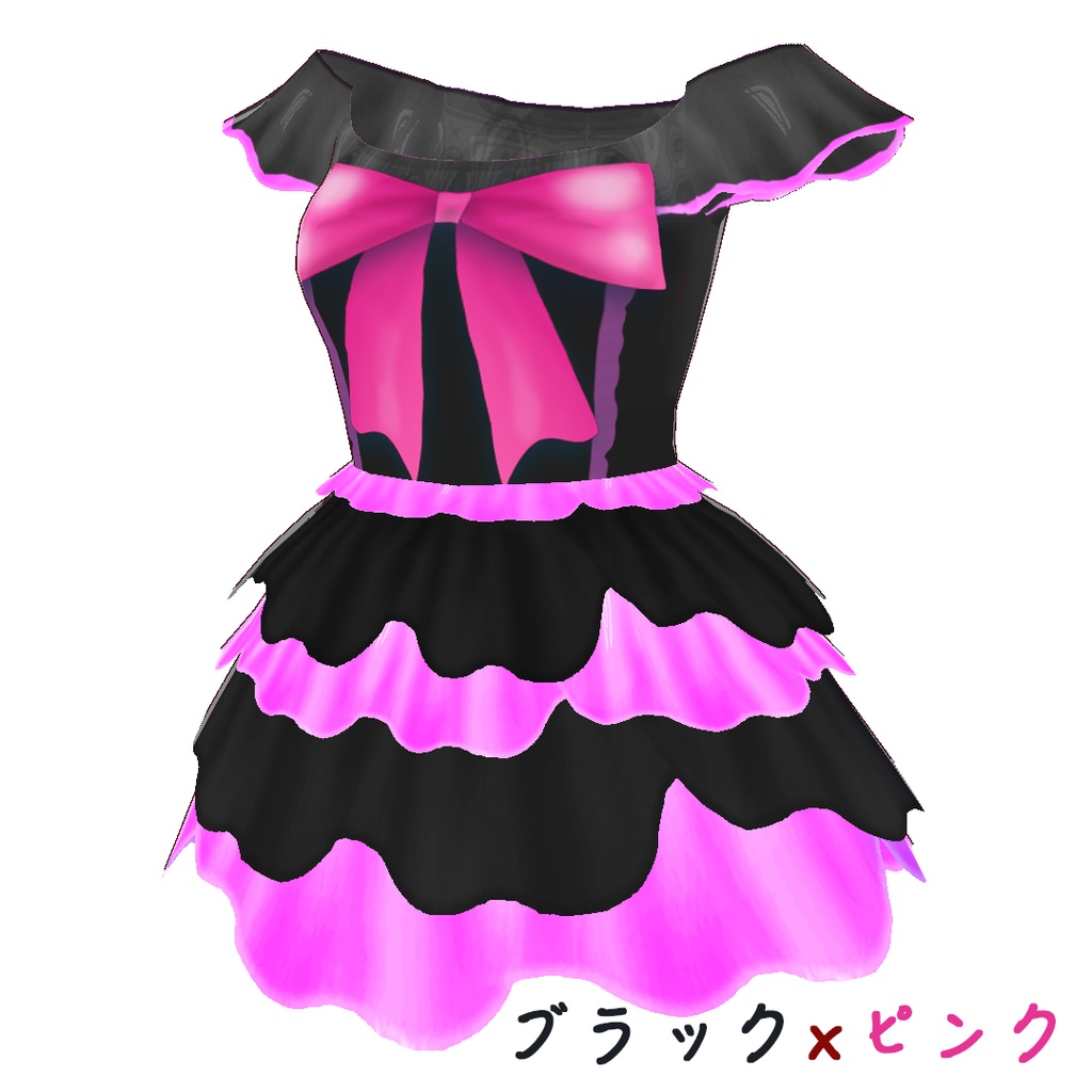 【VRoid 正式版】全10色 魔法少女衣装兼アイドル衣装 衣装テクスチャ