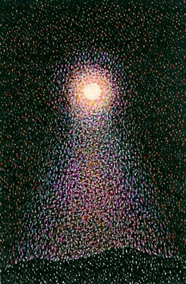 ミニペン画「夜直」
