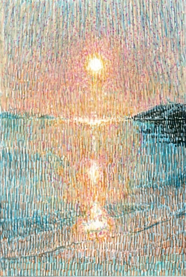 ミニペン画「反照」