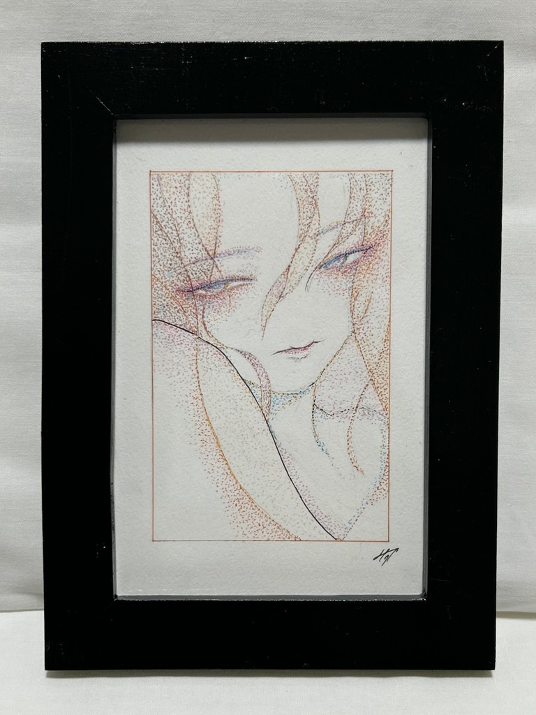 「熱」ポストカード原画額装有り