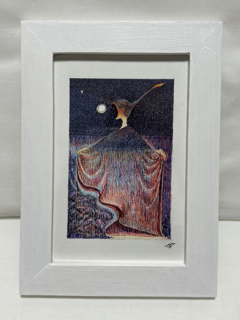 「ラストダンス」ポストカード原画額装有り