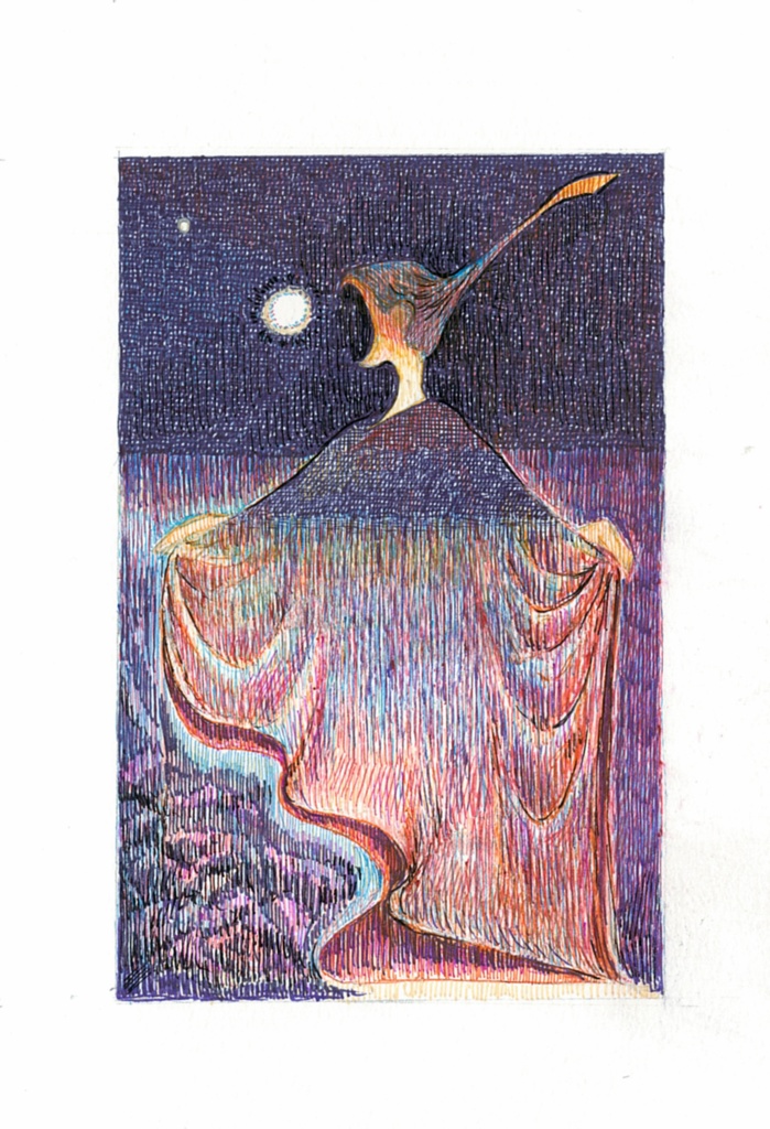 「ラストダンス」ポストカード原画額装有り