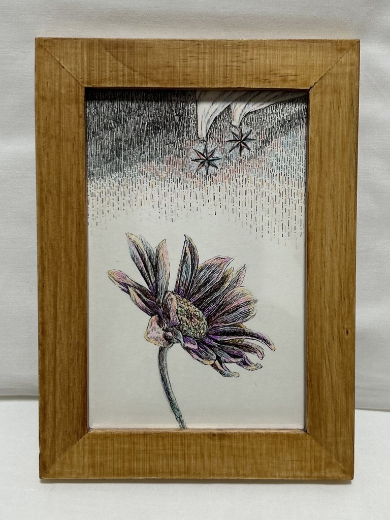 「回」ポストカード原画額装有り