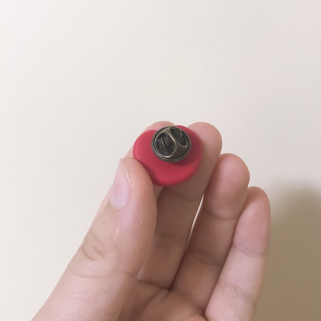 ハートちゃん ブローチ・ピンバッジ【侵食】