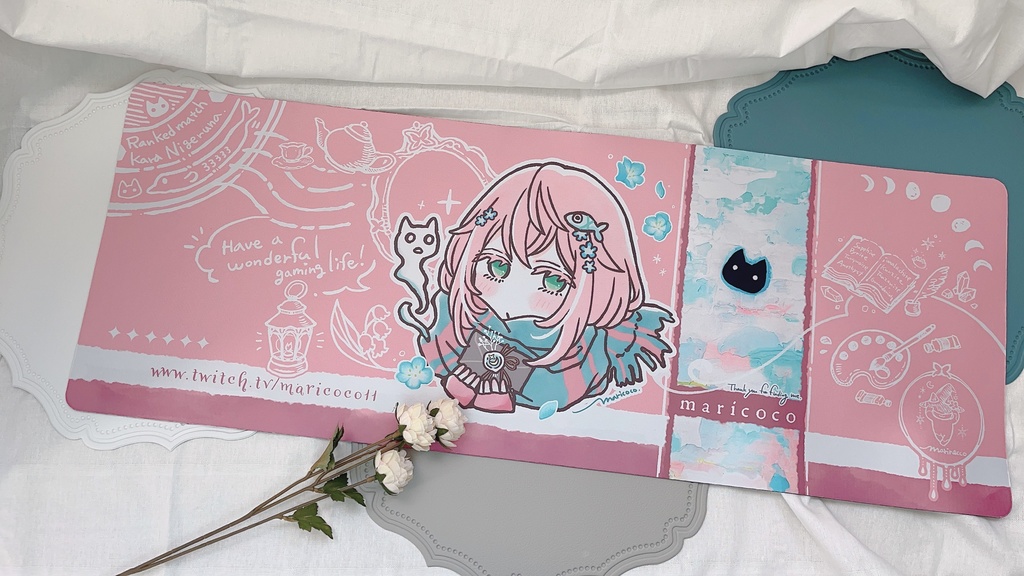 【ピンク】maricocoさんオリジナルマウスパッド pink