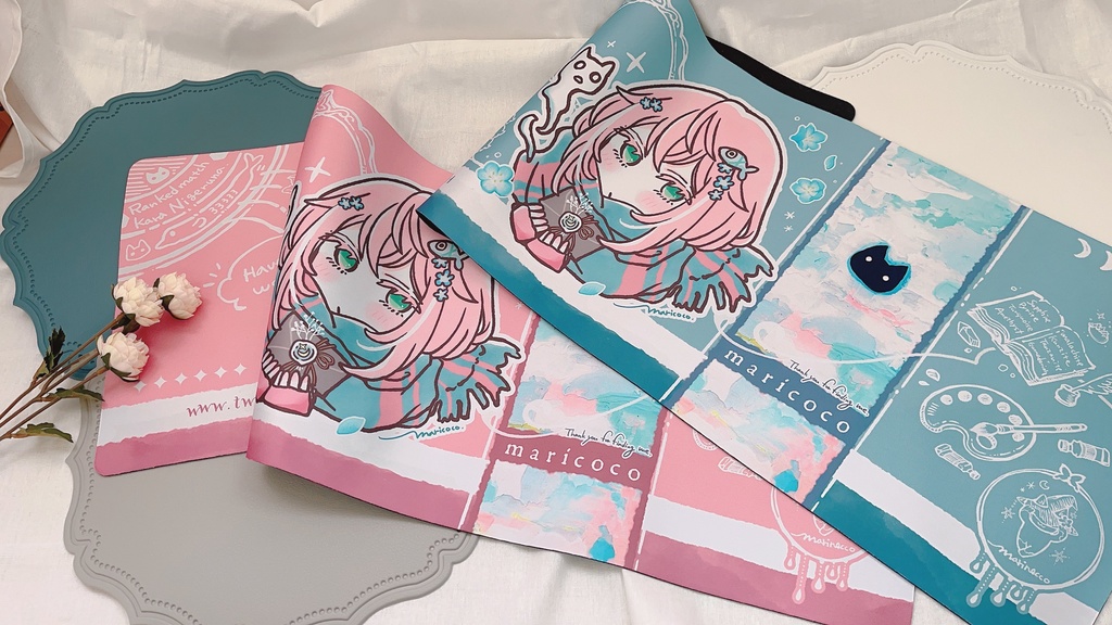 【ピンク】maricocoさんオリジナルマウスパッド pink
