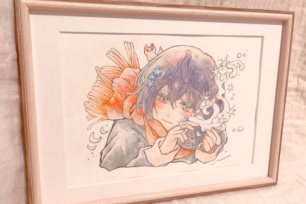 warm dream【アナログ原画・額付き】