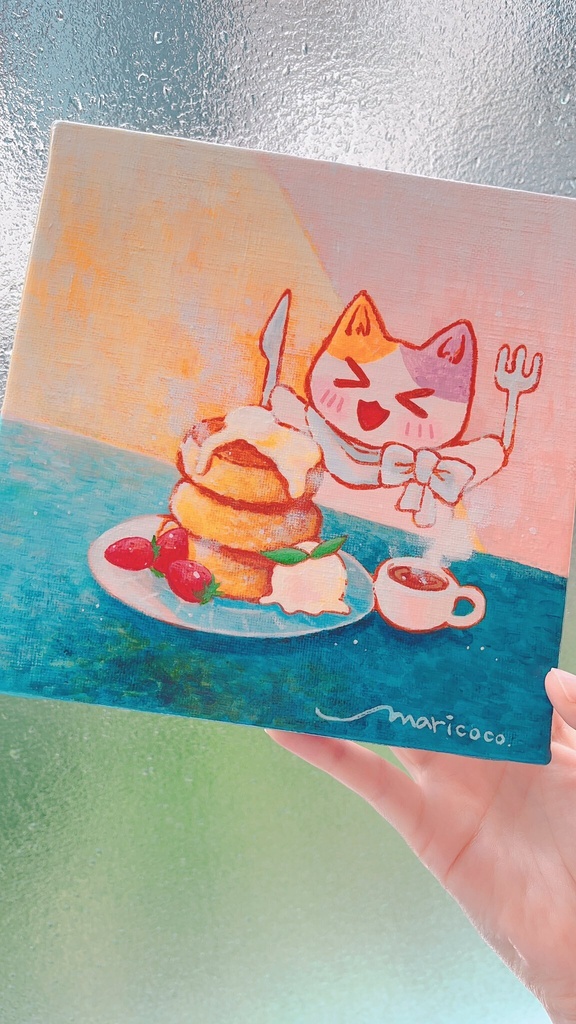 ハッピーパンケーキ！【キャンバス・アナログ原画】