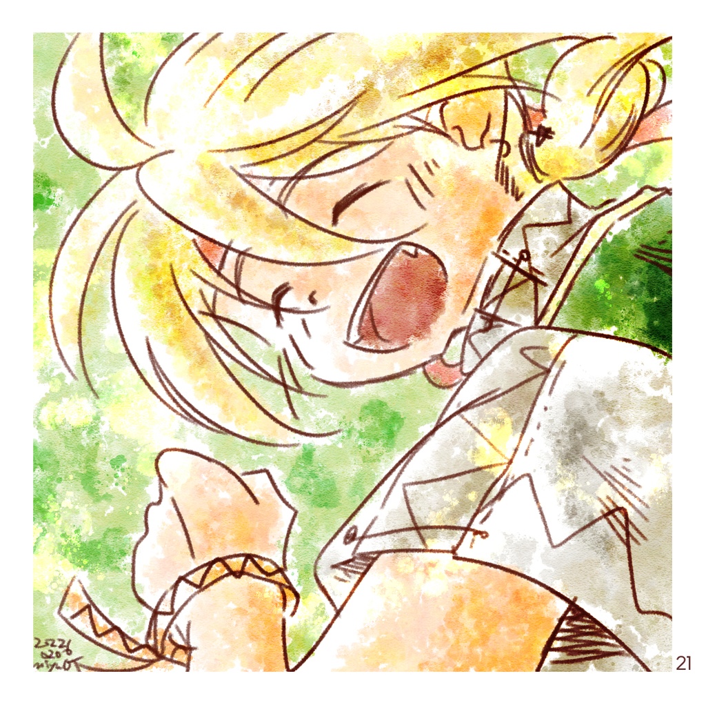 ヒイロボシましかくキャンバス