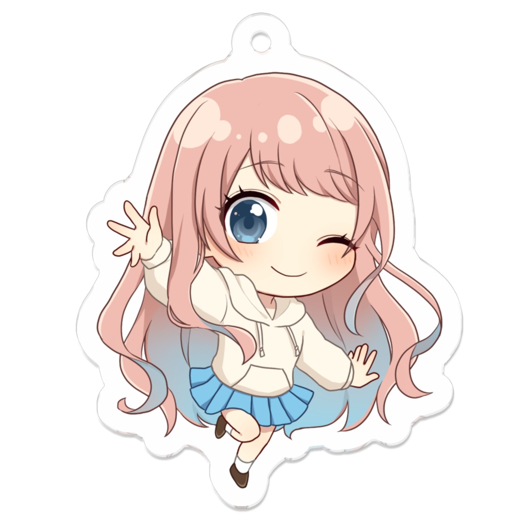 ひなぴよ アクリルキーホルダー うぃんくVer.