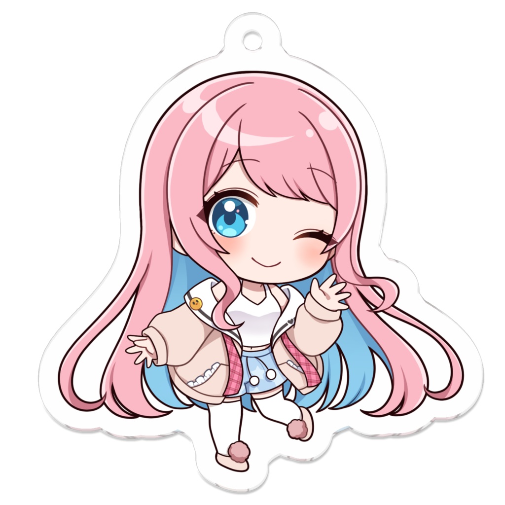 ひなぴよ アクリルキーホルダー うぃんくVer.