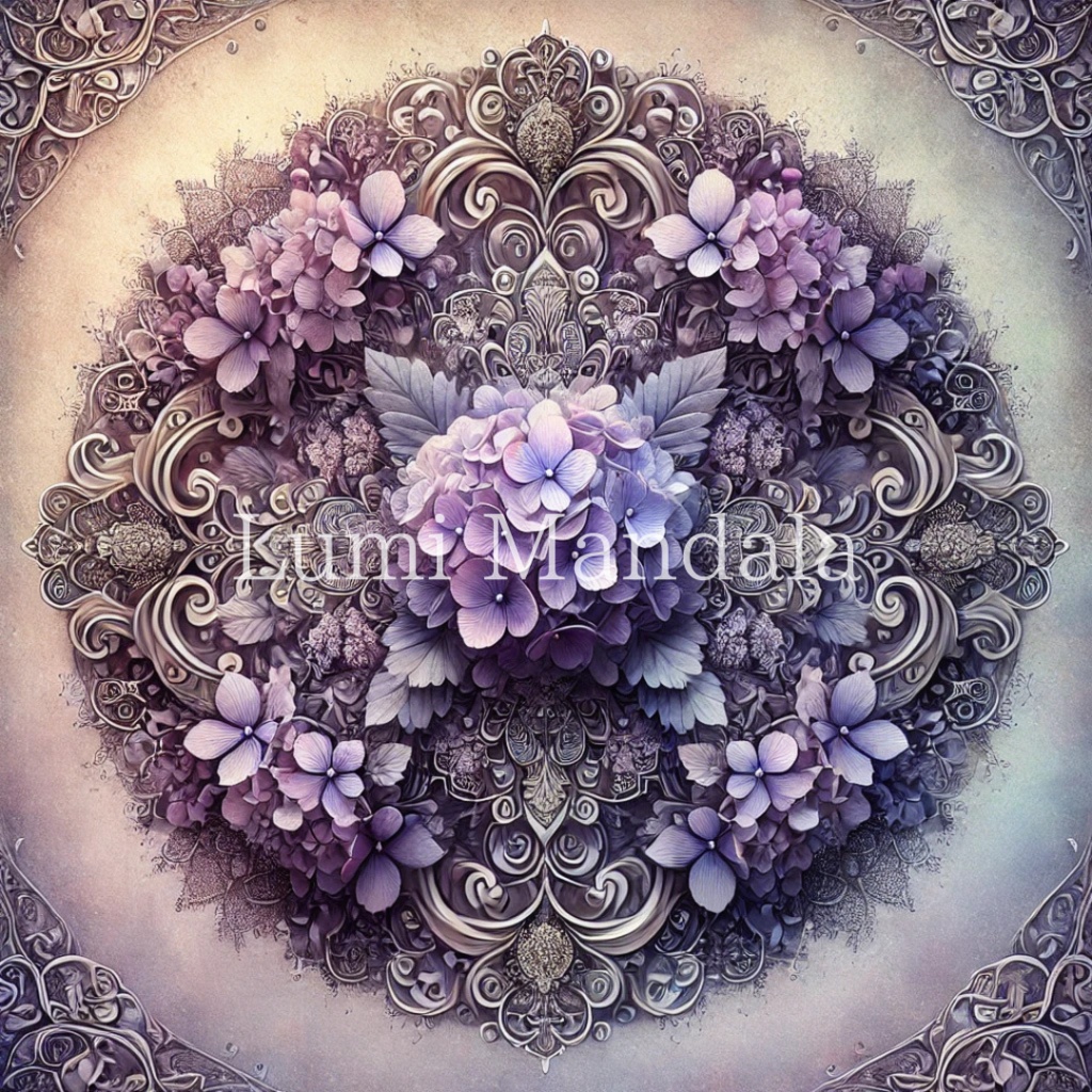 6月「雨上がりの幻想 - 紫陽花と静寂の曼荼羅」