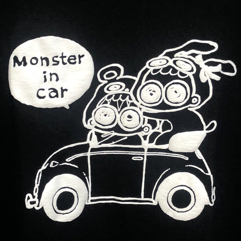 【予約】めめ子とらくちゃん/ぷっくり車Tシャツ