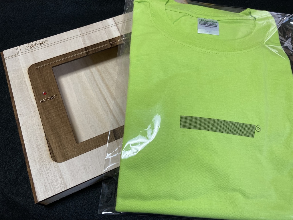 GBエラー表示Tシャツ【木箱付き】