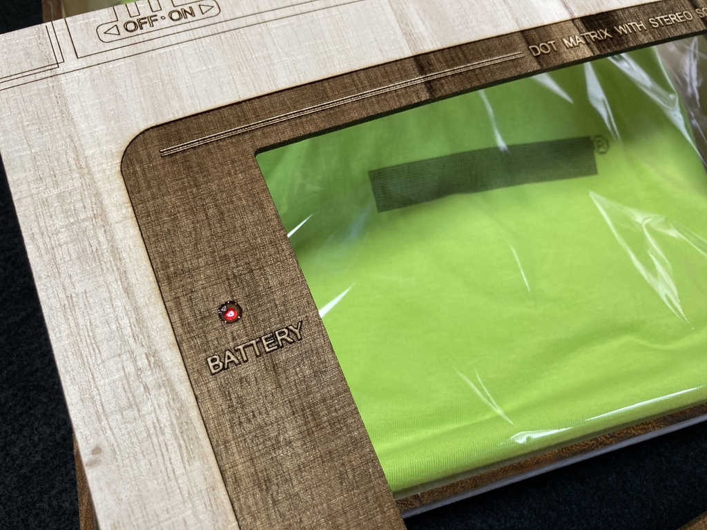 GBエラー表示Tシャツ【木箱付き】