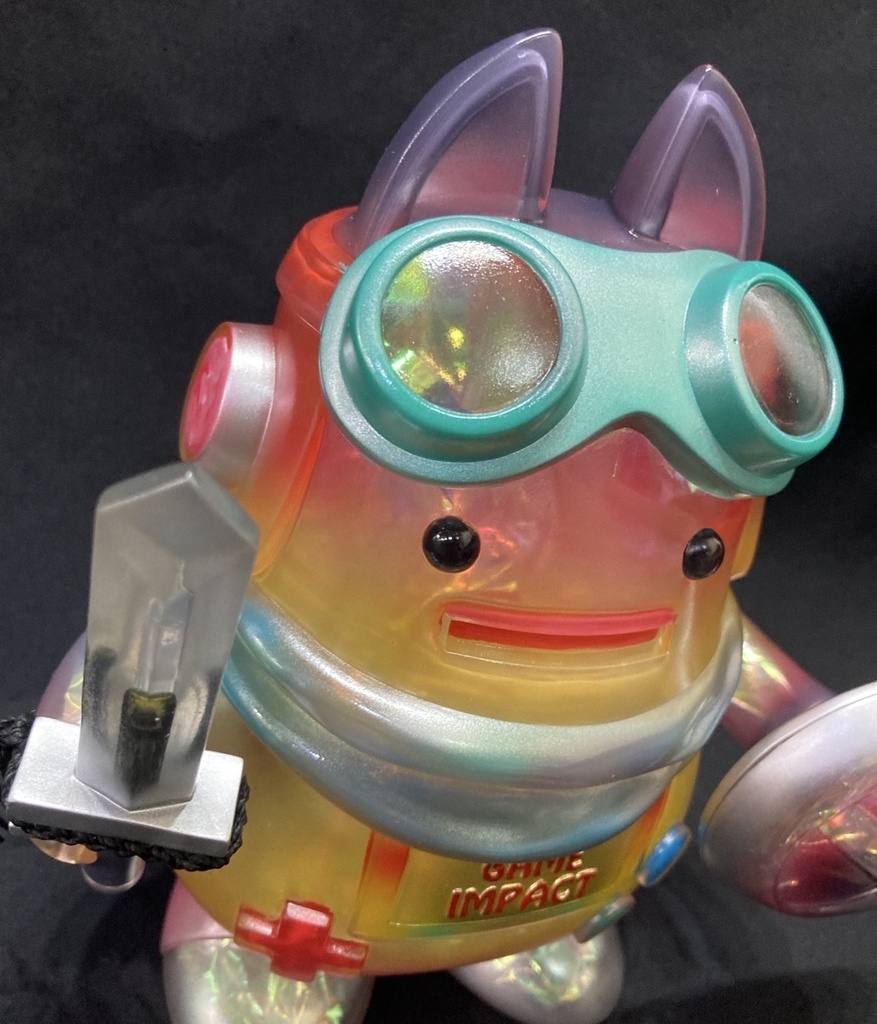 1点もの!ハビットくんソフビ【カーミーズトイコラボ、スケルトン塗装Ver】