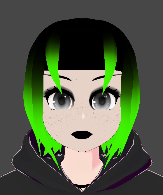 Goth hair preset
