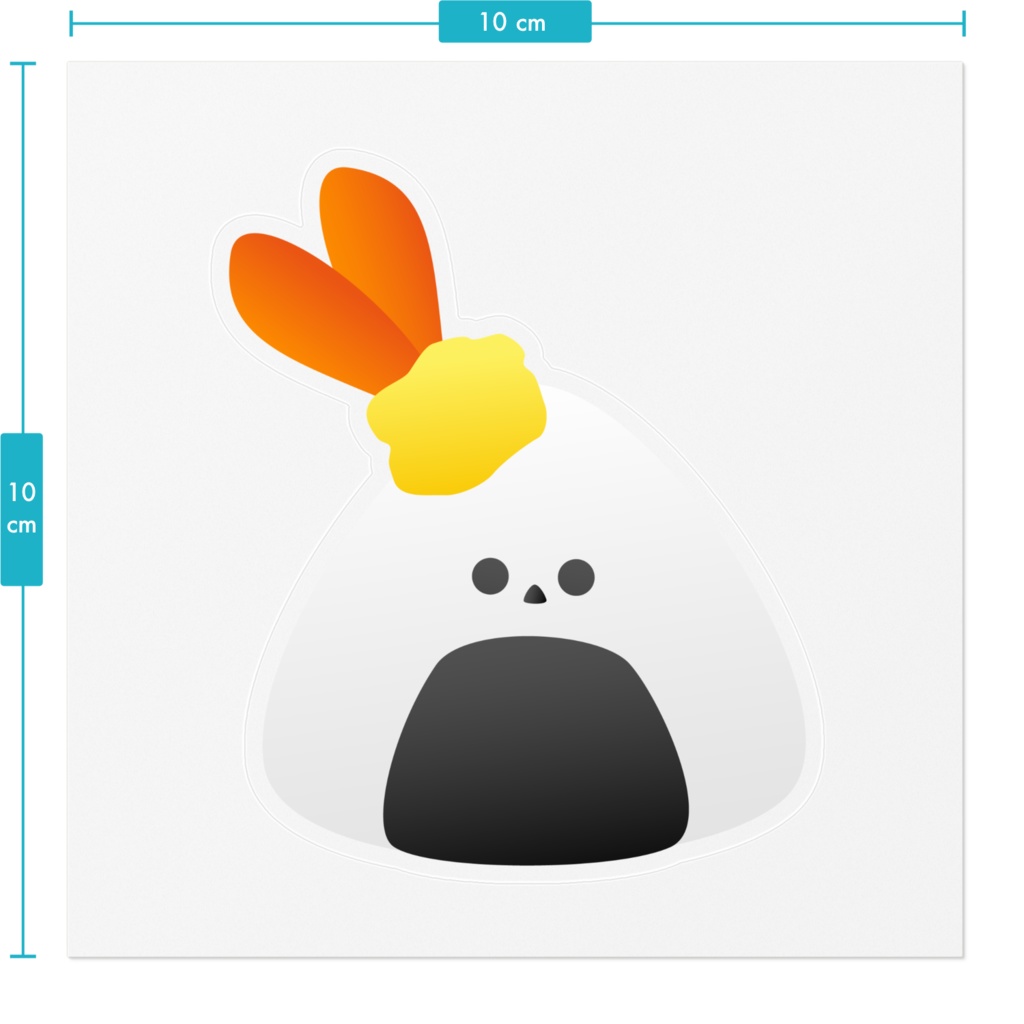 「えび天むすくん」ステッカー