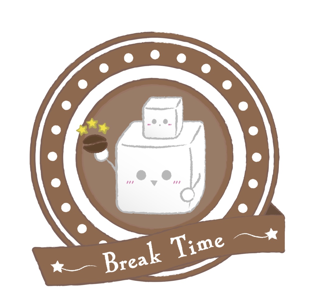 【豆砂糖くん】ブレークタイムトートバッグ