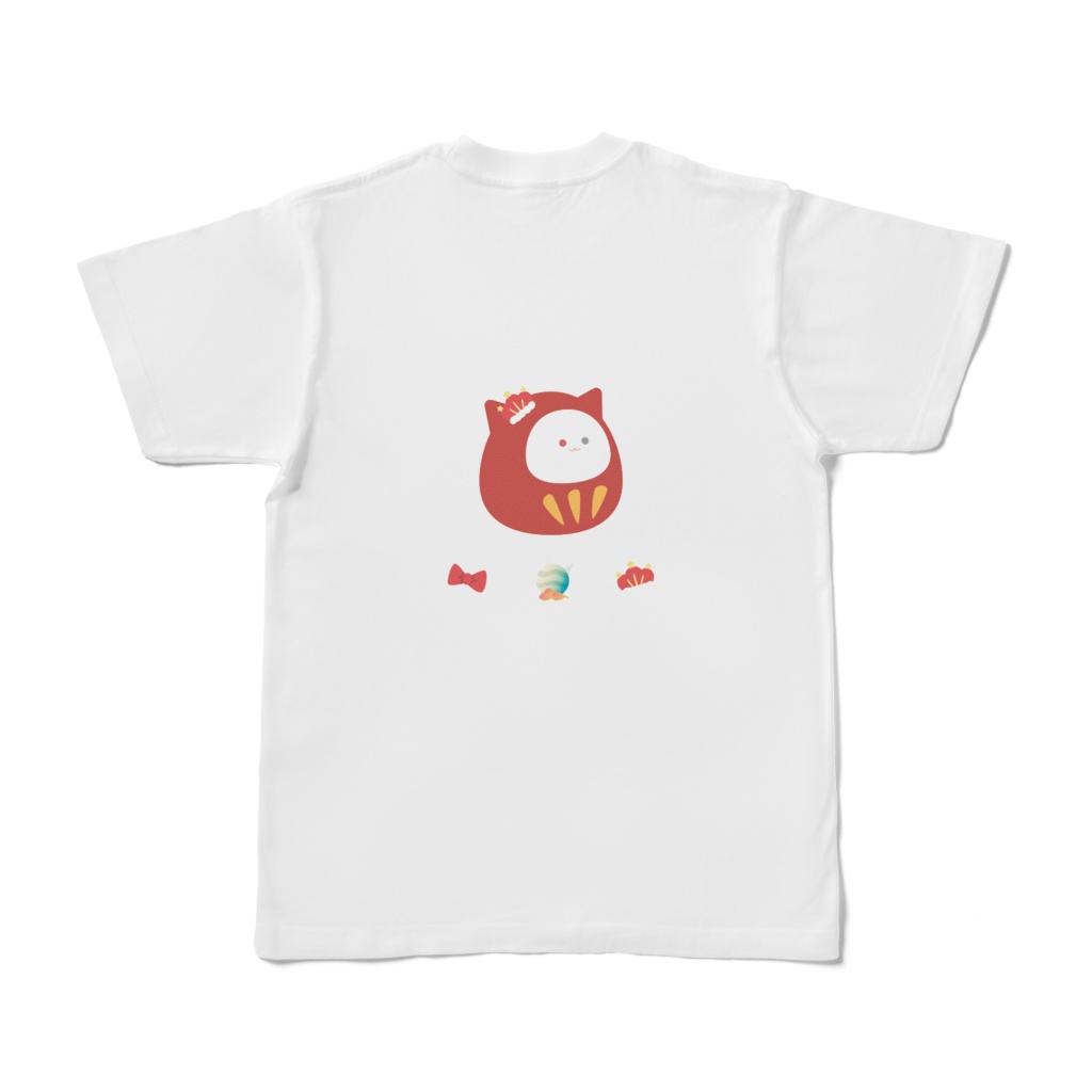 【にゃまる】両面Tシャツ