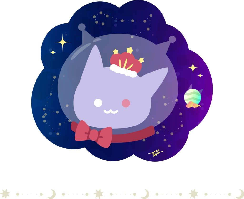 【にゃまる】両面Tシャツ