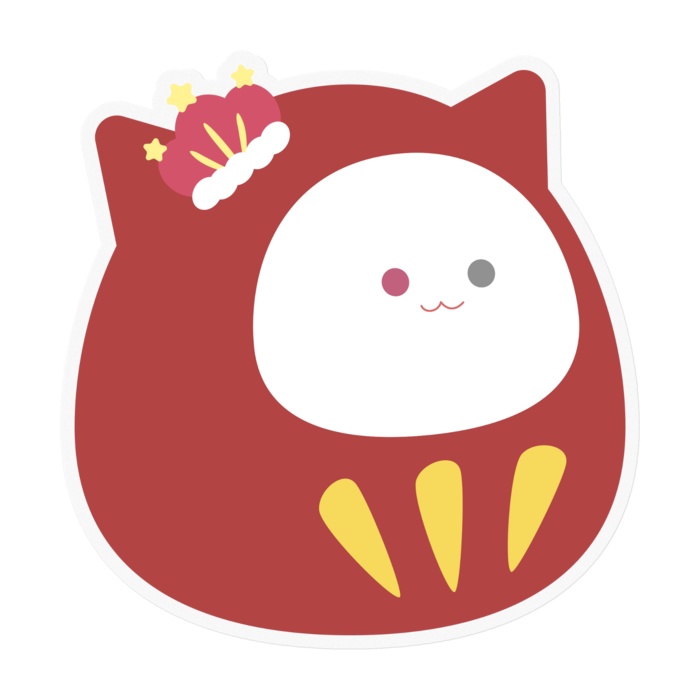 【にゃまる】ステッカー