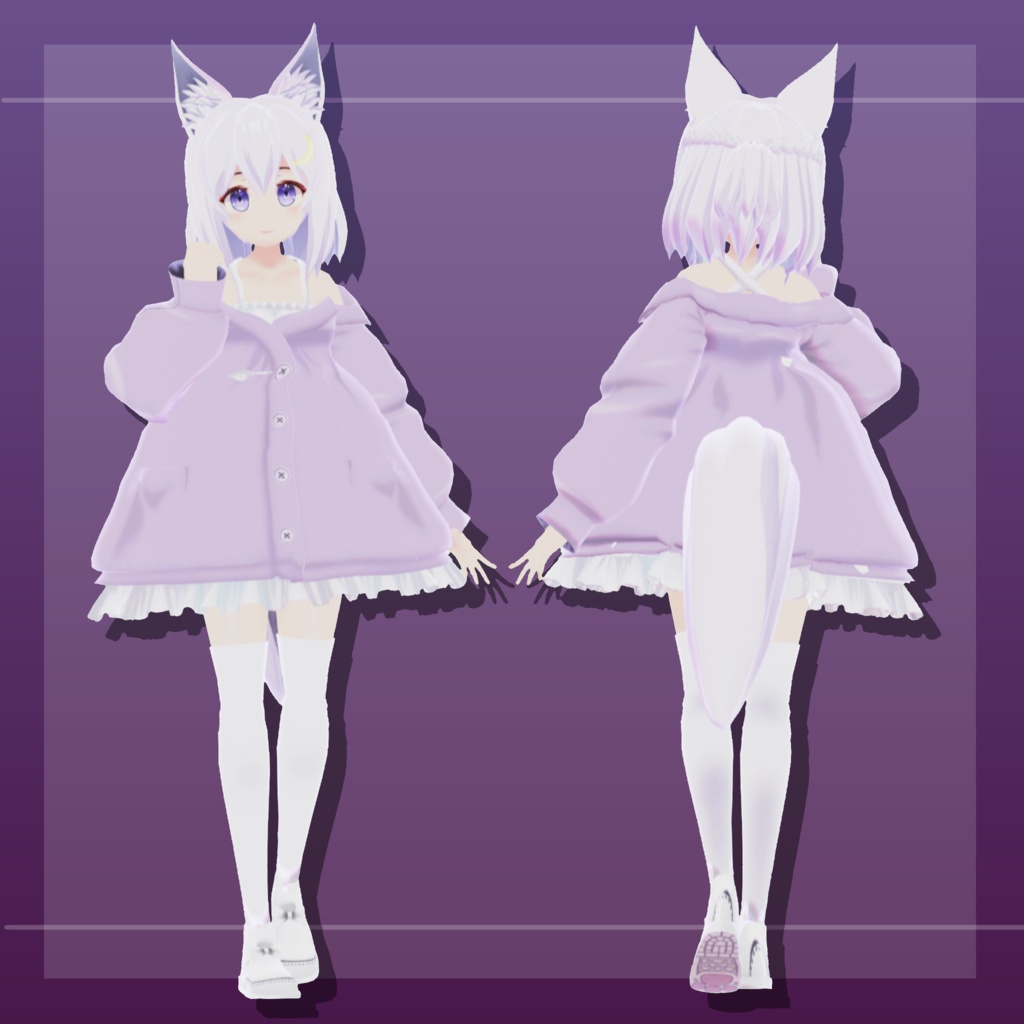 オリジナル3Dモデル ---「ツキネ」--- Var.alpha