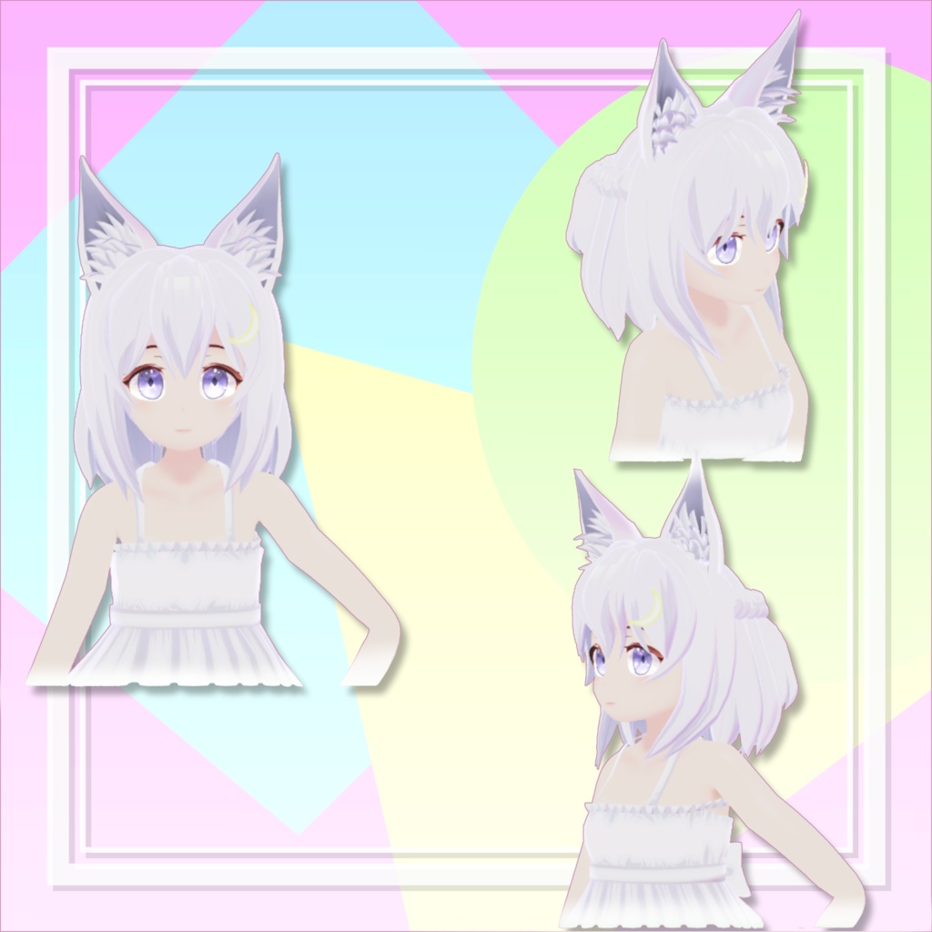 オリジナル3Dモデル ---「ツキネ」--- Var.alpha