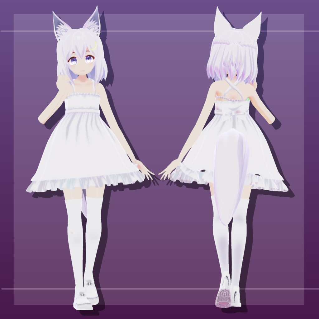 オリジナル3Dモデル ---「ツキネ」--- Var.alpha