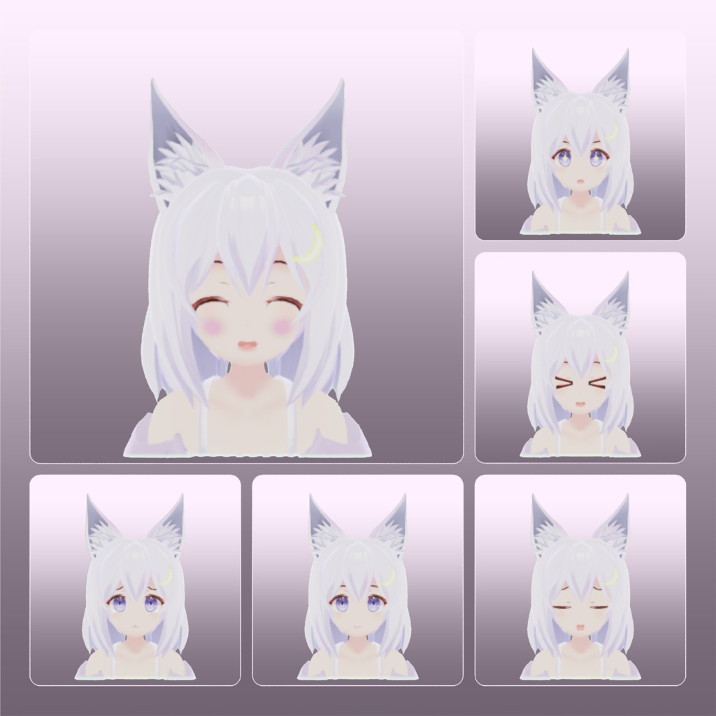 オリジナル3Dモデル ---「ツキネ」--- Var.alpha