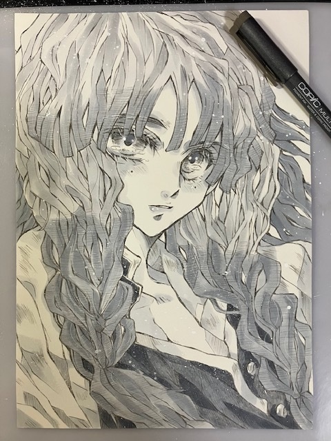 甘露寺蜜璃・モノクロ