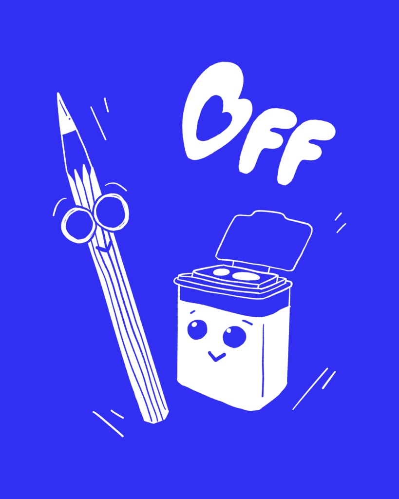 BFF イラスト素材 - 鉛筆 / Juli’s sketchbook