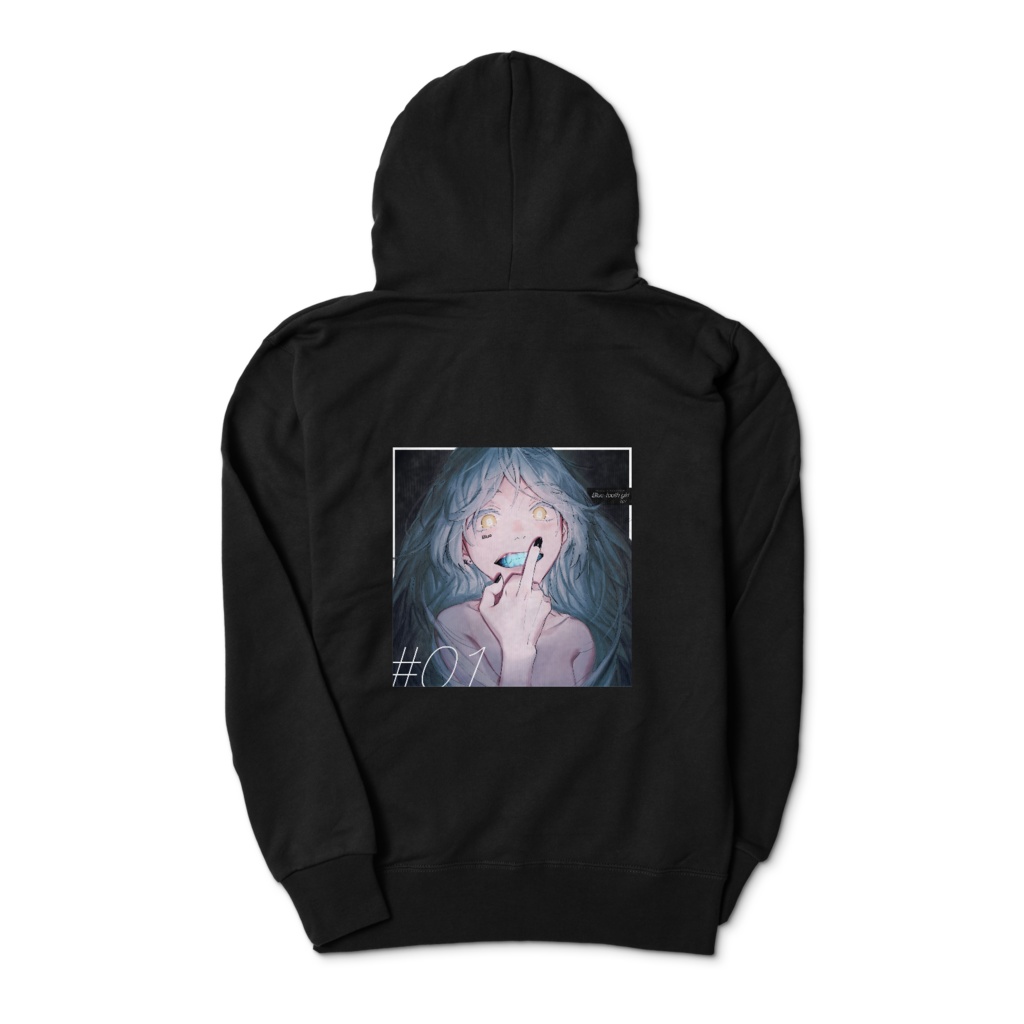 Blue-tooth Girl #001 ジップパーカー