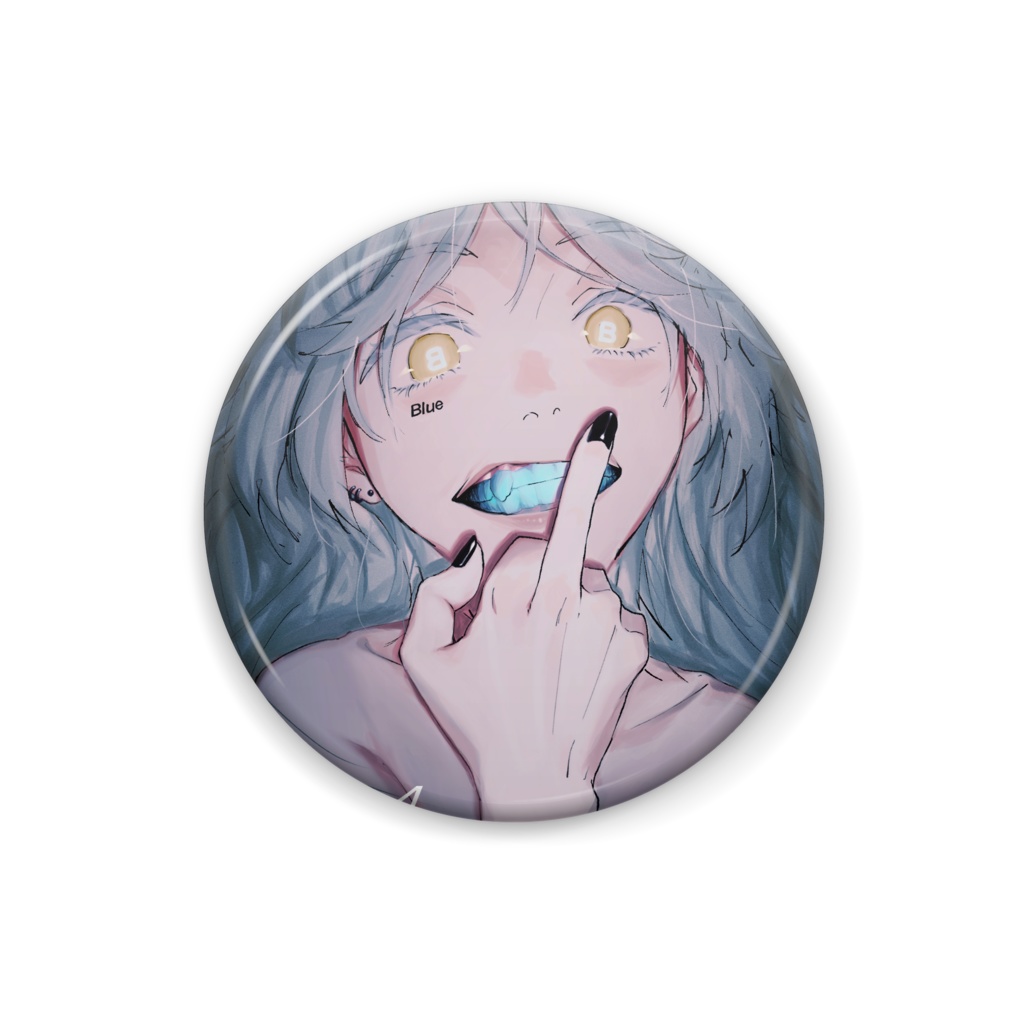 Blue-tooth Girl #001 缶バッジ