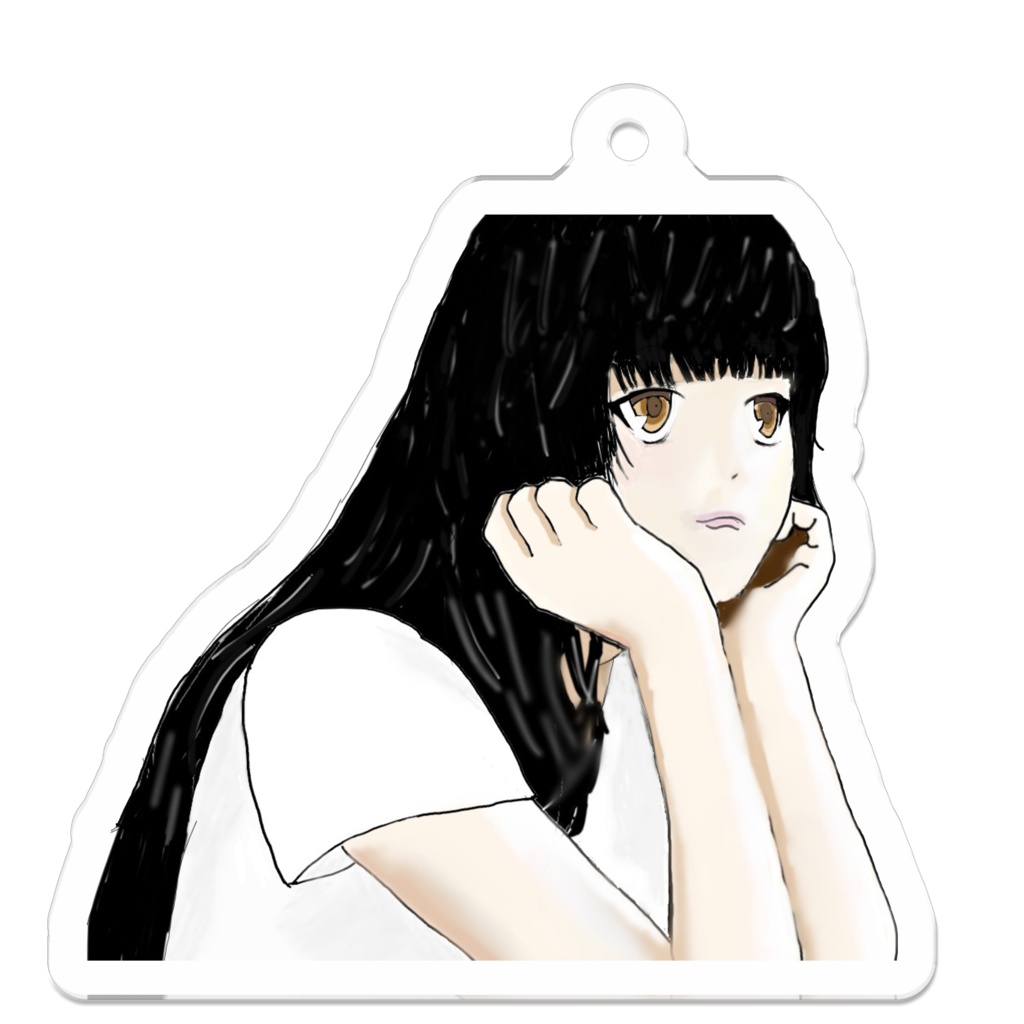 女の子のアクリルキーホルダー