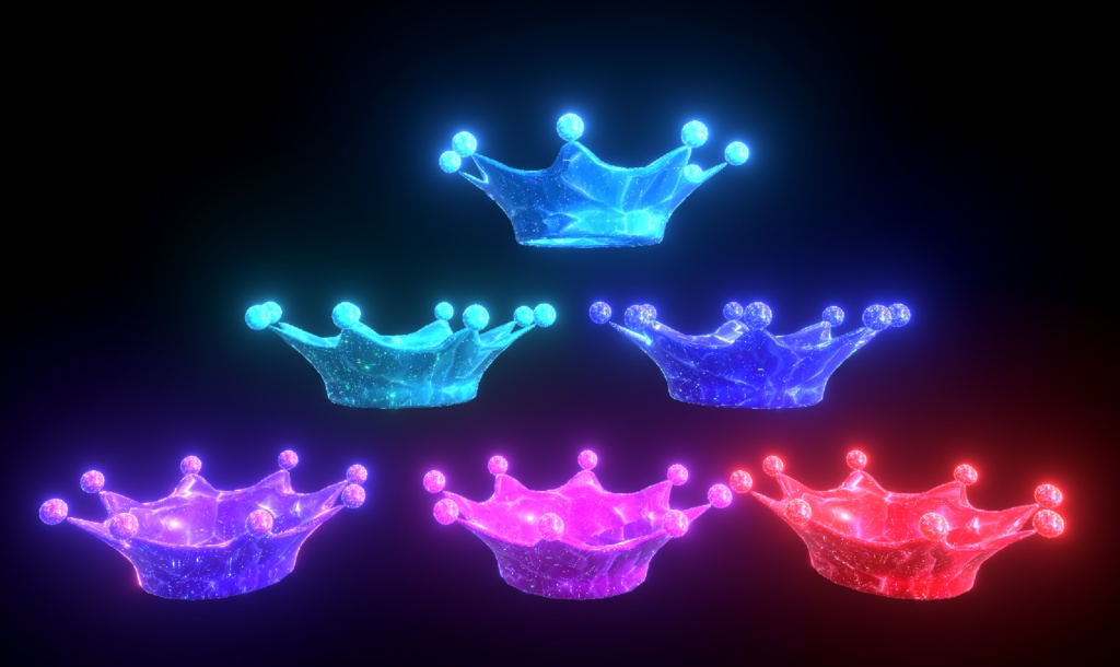 【VRChat】ミルククラウン【光り輝くクラウンを追加しました】