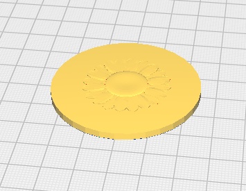 ひまわりの小物入れ１　STLデータ