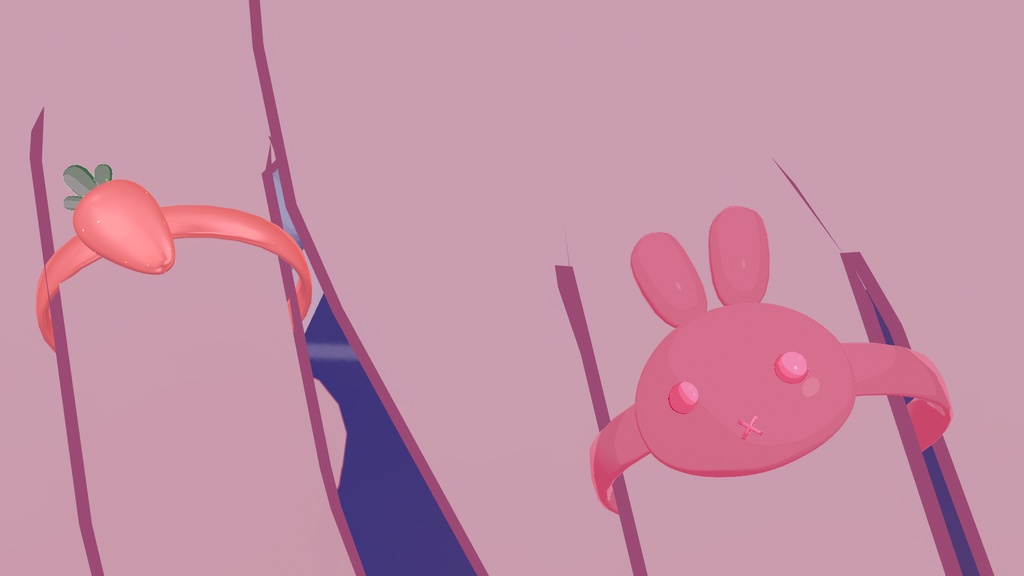 【VRChat】カップルリング(人参と兎)【Modular Avatar】