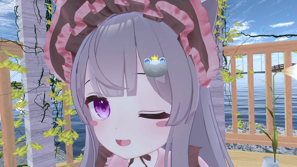 【VRChat】猫とかえるのヘアピン【Modular Avatar】